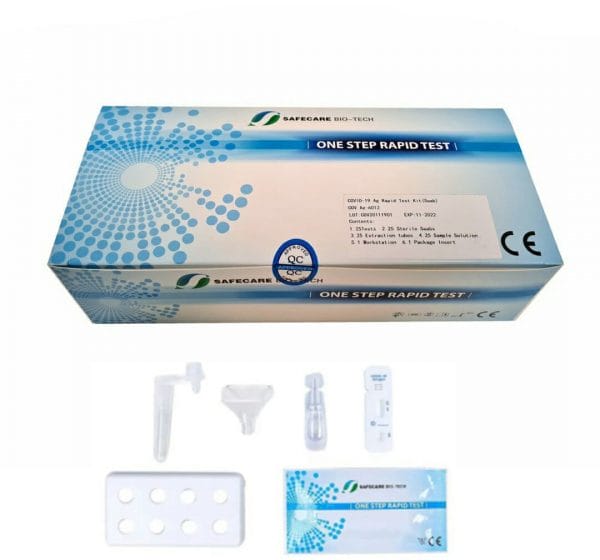 SAFECARE COVID-19 Antigen-Schnelltest (Spucktest, 25er-Pack) Profi