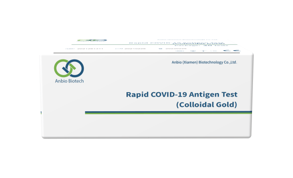 Anbio Rapid COVID-19 Antigen Test (Colloidal Gold) Nasen-, Rachen-,Speicheltest