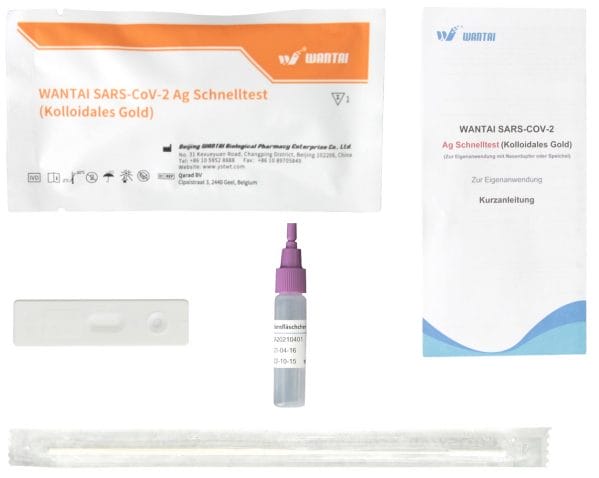 Wantai SARS-CoV-2 Ag Schnelltest (1er) Antigen-Nasal und Lolli-Test