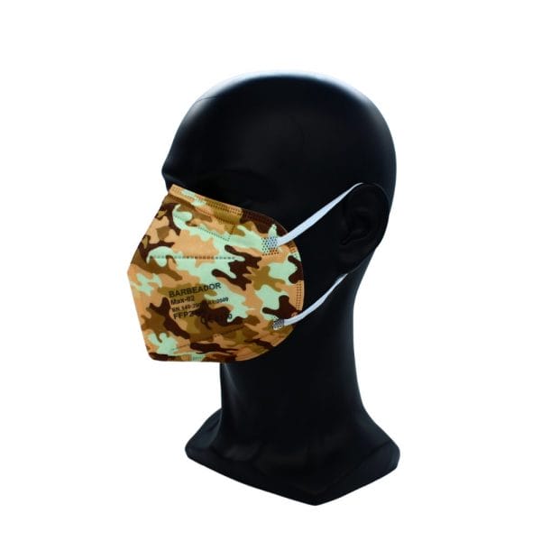 FFP2-Maske camouflage sand – Texturiert