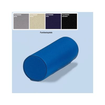 Genickrolle blau Ø 140 mm x 400 mm, mit Kunstlederbezug