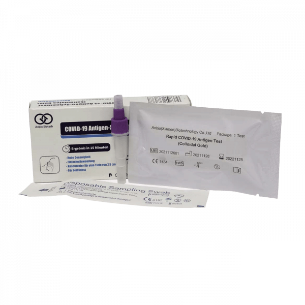 Anbio COVID-19 Antigen-Schnelltest für Laien (Nasal), 1er Pack Medrhein