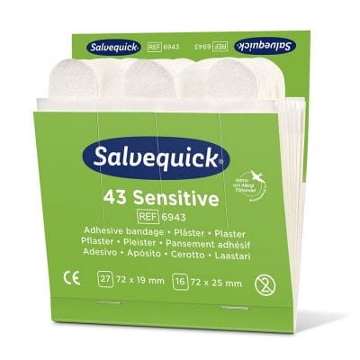 Salvequick Sensitive Pflaster Refill (43 Strips)