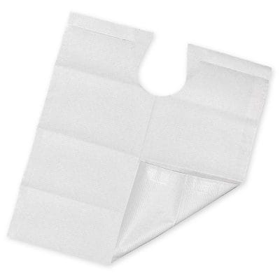Patientenumhänge Tissue/PE, 53 x 60 cm, star white (80 Stck.)