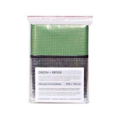 ORION-Reflex-Decke silber-grün, ca. 200 x 150 cm