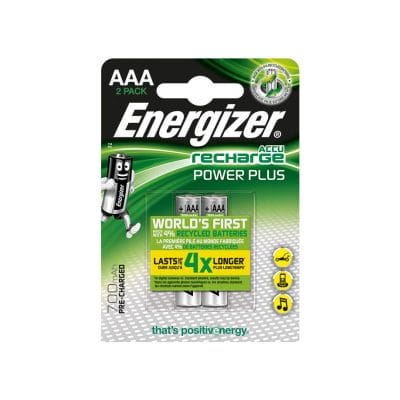 Energizer NiMH Akkumulatoren Power Plus Micro AAA HR03 1,2 V (2er-Pack)