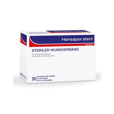 Hansapor steril Wundverband, 8 x 10 cm (25 Stck.)