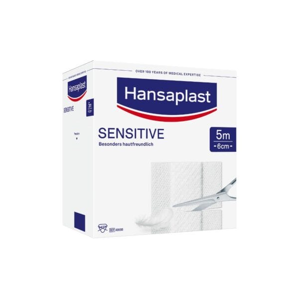 Hansaplast Sensitive Wundschnellverband weiß, 5 m x 6 cm