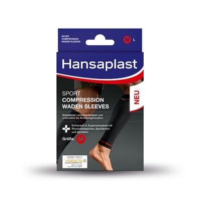 Hansaplast Sport Compression Waden sleeves Wadenbandagen Gr. M (2 Stck.)