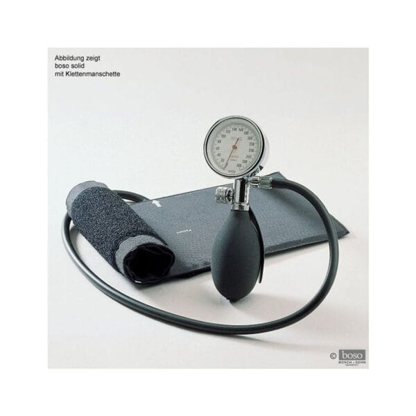 boso solid Blutdruckmessgerät Ø 48 mm, mit Hakenmanschette, Einschlauch