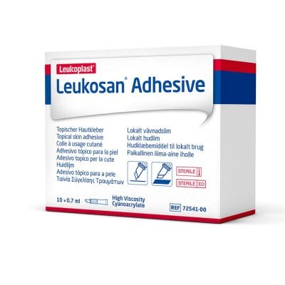 Leukosan Adhesive Hautkleber Dosiertuben mit 2 Applikatoren 0,7 ml (10 Stck.)