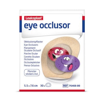 Leukoplast eye occlusor 76 mm x 55 mm, Augenokklusionspflaster (30 Stck.)