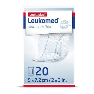 Leukomed skin sensitive steril, Vlies- Wundverband 7,2 cm x 5 cm (20 Stck.)