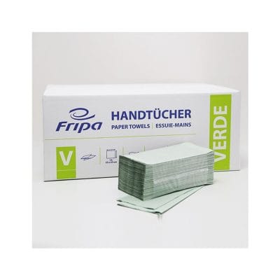 Fripa – Papierhandtücher Verde 1-lagig grün 25 x 23 cm (20 x 250 Stck.)