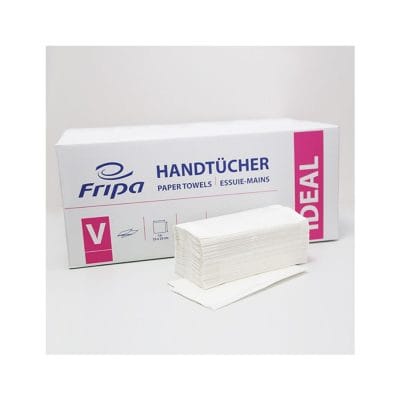 Fripa – Papierhandtücher Ideal 1-lagig hochweiß 25 x 23 cm (20 x 250 Stck.)