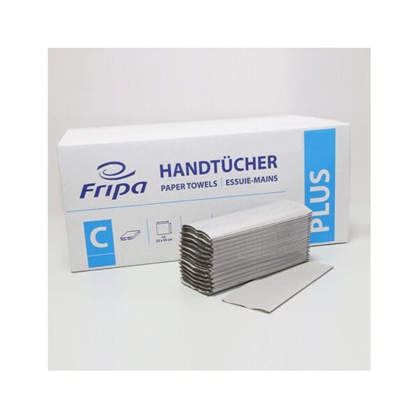 Fripa – Papierhandtücher Plus 1-lagig naturell 25 x 33 cm (20 x 180 Stck.)