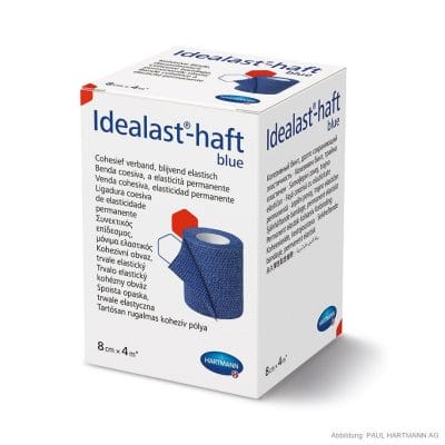 Idealast-haft Color Idealbinde blau 4 m x 8 cm