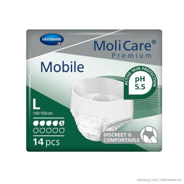 MoliCare Premium Mobile 5 Tropfen Inkontinenzslips Gr. L (14 Stck.)
