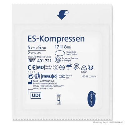 ES-Kompressen steril 8-fach 5 x 5 cm (25 x 2 Stck.)