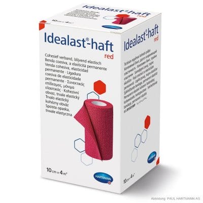 Idealast-haft Color Idealbinde rot 4 m x 10 cm