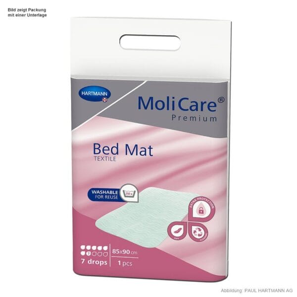 MoliCare Premium Bed Mat Textile 7 Tropfen Bettschutzeinlage 85 x 90 cm