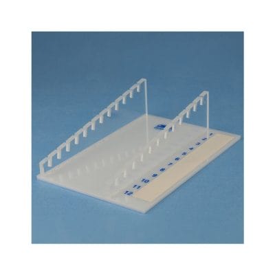 Ablagegestell aus Plexiglas für 12 Objektträger
