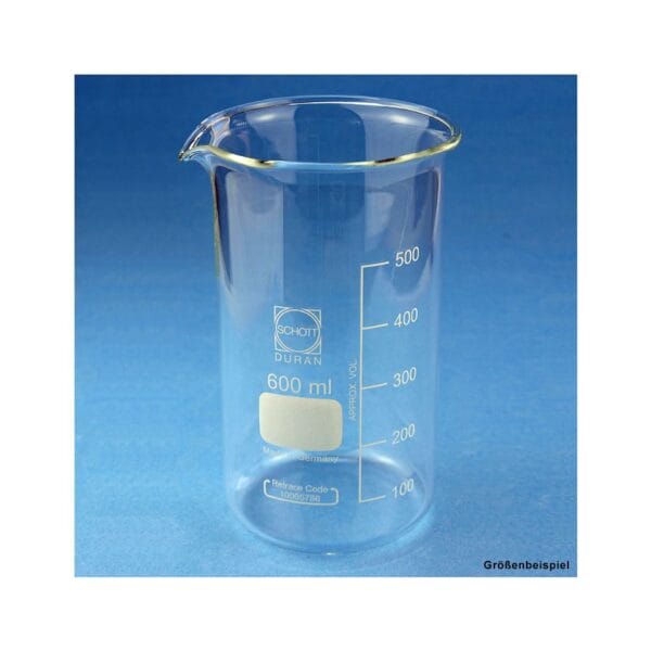 Becherglas mit Teilung 100 ml hohe Form