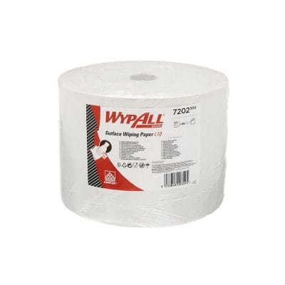 WYPALL Papierwischtücher Großrolle L 10, weiß, 23,5 x 38 cm (1 Rl. à 1000 Bl.)