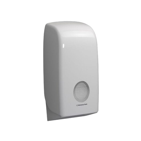 AQUARIUS Toilet Tissue Einzelblatt- spender, weiß, 33,8 x 16,9 x 12,3 cm