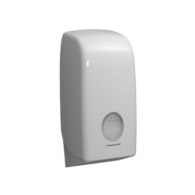 AQUARIUS Toilet Tissue Einzelblatt- spender, weiß, 33,8 x 16,9 x 12,3 cm