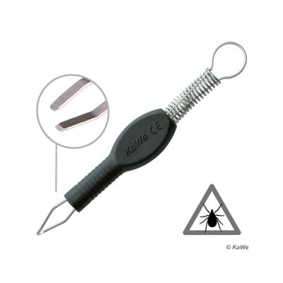 Zecken-Fix Zeckenpinzette aus Edelstahl/Kunststoff, sterilisierbar