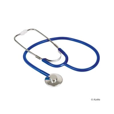 Single Stethoskop, Aluminium, blau