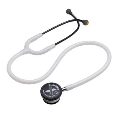 LuxaScope Sonus CX Stethoskop Edelstahl für die Kardiologie, weiß