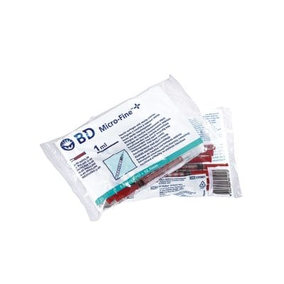 BD Micro-Fine+ Insulinspritze 1 ml, U-40, mit Kanüle 0,33 x 12,7 mm