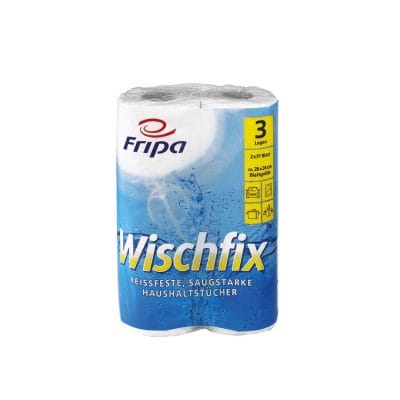 Fripa – Wischfix Küchenrollen 3-lagig (16 Pack à 2 x 51 Bl.)