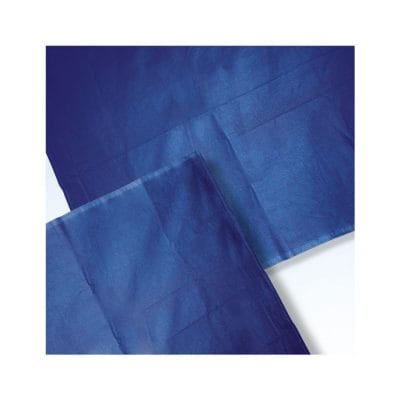 Abdecktuch 40 x 60 cm kornblau 100 % Baumwolle mit Loch Ø 6 cm