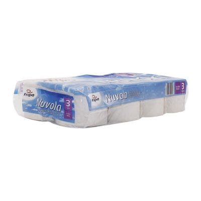 Fripa – Toilettenpapier nuvola, 3-lagig (6 Pack à 8 x 250 Bl.)
