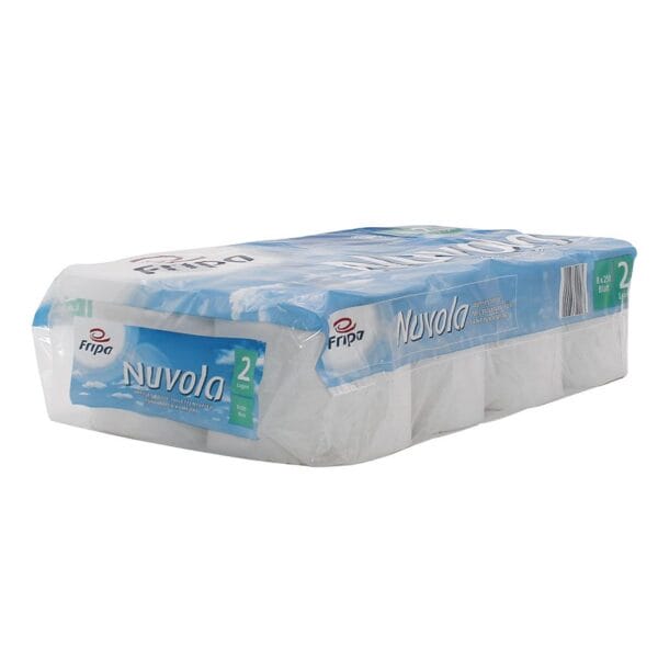 Fripa – Toilettenpapier nuvola, 2-lagig (8 Pack á 8 x 250 Bl.)