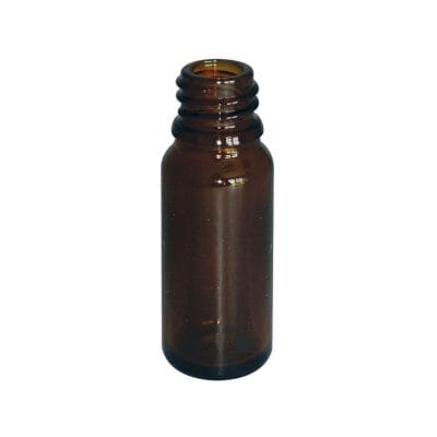 Tropfflasche 30 ml, Braunglas, mit Gewinde DIN 18, ohne Verschluss