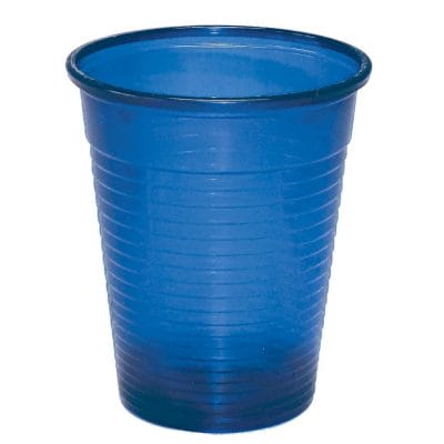 Mundspül- / Laborbecher 180 ml blau (100 Stck.)