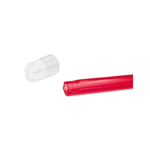 Einmal-Speichelsauger mit abnehmbarem Filter, rot (100 Stck.)
