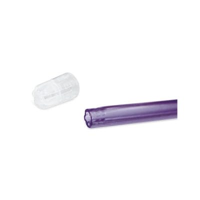 Einmal-Speichelsauger mit abnehmbarem Filter, lila (100 Stck.)