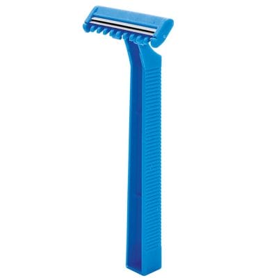 Einmal-Rasierer unsteril zweischneidig blau (100 Stck.) -neue Ausführung-