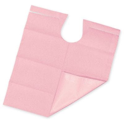 Patientenumhänge Tissue/PE, 53 x 60 cm, pink panther (80 Stck.)