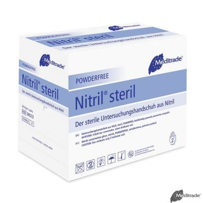 Nitril steril U.-Handschuhe, PF, Gr. S (50 Paar)-zur Zeit nicht lieferbar