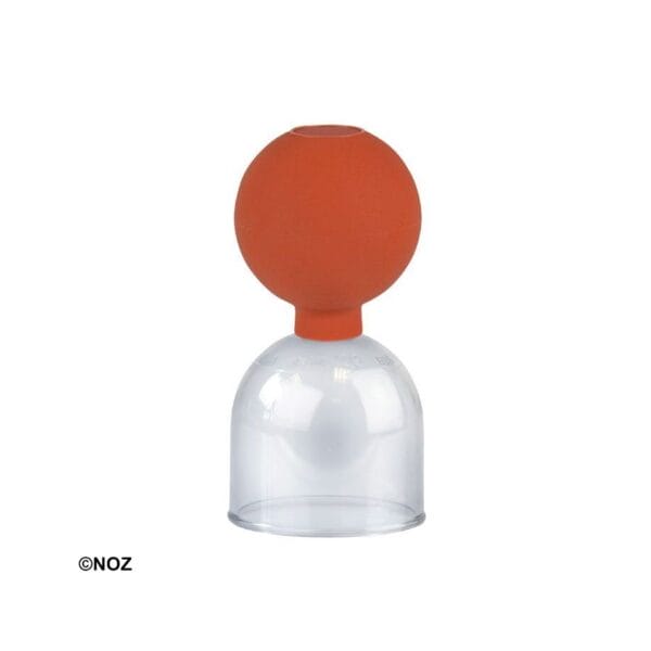 Schröpfglas aus Kunststoff Gr. 4, ca. Ø 5,5 cm mit Ball