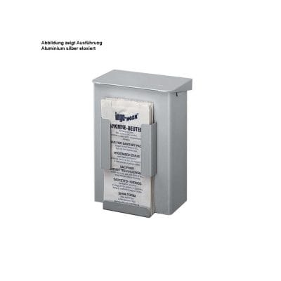 ingo-man Hygiene-Abfallbox 6 Ltr. AB 6 HB 1 A  Aluminium silber eloxiert