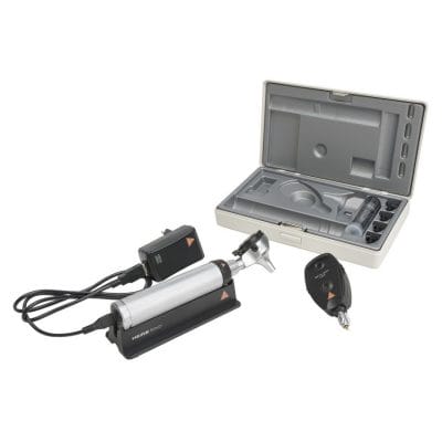 BETA 200 Ophthalmoskop/BETA 400 F.O. Otoskop Set LED mit BETA4 USB Ladegriff,