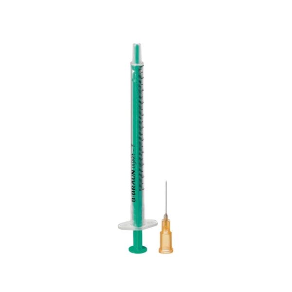 Injekt F Duo Spritzen 1 ml mit beigel. Kanüle 0,50 x 16 mm (100 Stck.)