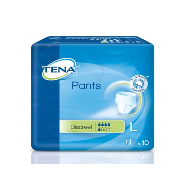 TENA Pants Discreet L, Einweghosen lindgrün (4 x 10 Stck.)